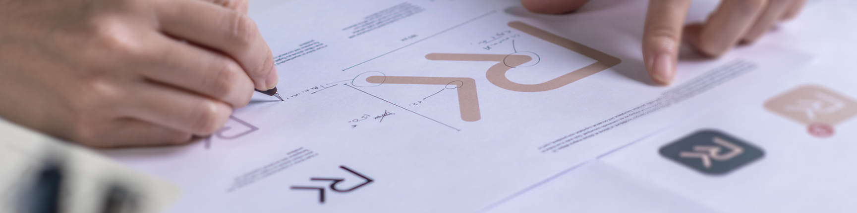 The process of developing logo identity